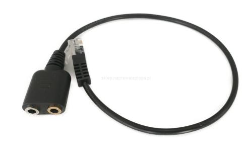adapter dual słuchawki mikrofon 3.5mm do RJ9 CISCO