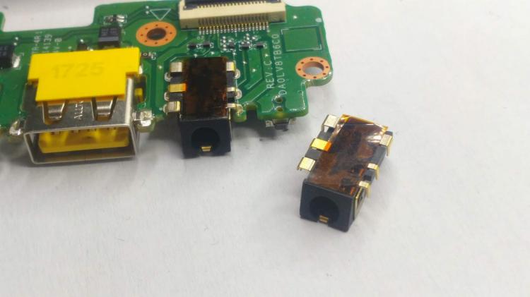 złącze port audio do wlutowania lenovo v510-14IKB moduł DA0LV8TB6c0