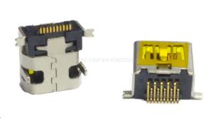gniazdo złącze port mini usb 10pin 8mm