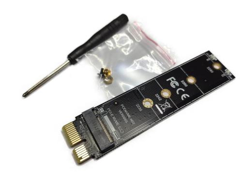 NVME Adapter dysk M.2 do PCI-E3.0 Key M dwie diody led czerwona i niebieska