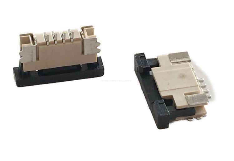 Złącze konektor FFC / FPC 4pin 1.0mm zasuwka