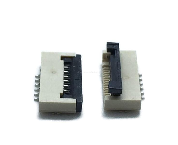 złącze gniazdo FPC FFC 6pin 1.0mm zapadka