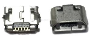 GNIAZDO MIKRO USB 5PIN ŚCIĘTE SKOŚNE ODWROTNE
