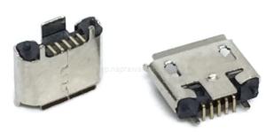 gniazdo mikro usb PIONOWE 6.70/2.40/7.50mm