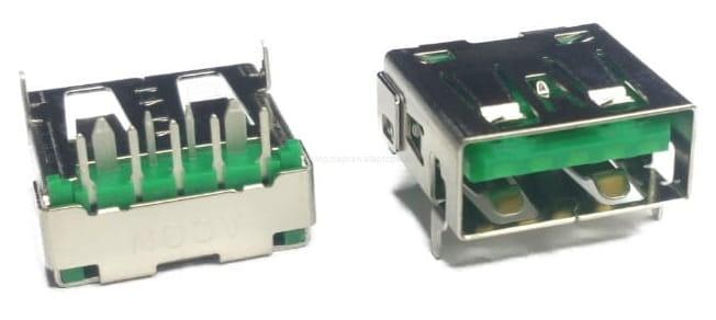 gniazdo usb 3.0 zielone ACON 12.60/13.20/5.70mm
