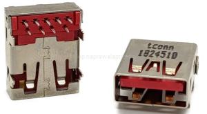 gniazdo USB 3.0 czerwone TCONN 16.50/14.00/8.30mm