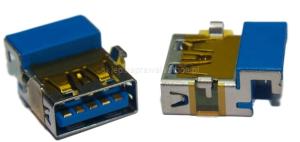 GNIAZDO USB 3.0 2PINY WYGIĘTE 16.80/13.10/8.30mm