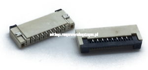 Złącze konektor FFC / FPC 8pin 1.0mm zapadka