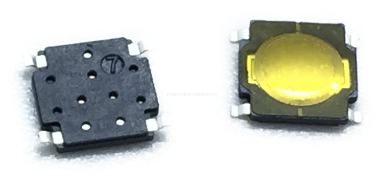 przycisk włącznik 4pin 4.50 x 5.00 x 0.55mm pasuje jako zamiennik do środkowego przycisku dla myszki Logitech G502