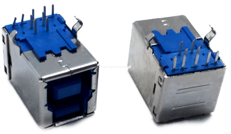 gniazdo złącze USB 3.0 typu B pod kątem 90