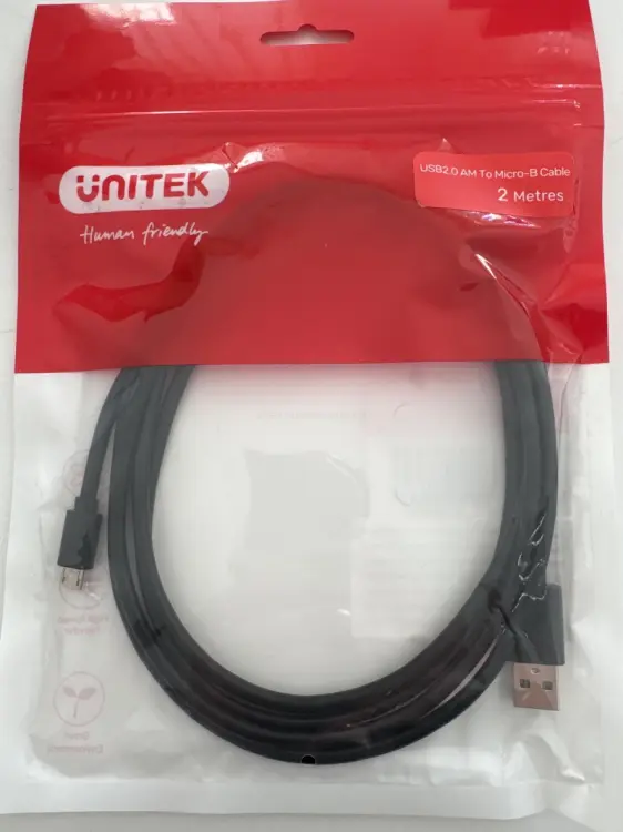 Unitek kabel USB 2.0-micro USB M/M, 2,0m; Y-C455GBK