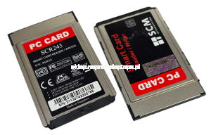 karta SCR243 Smart Card Reader Writer PC Card SCM Microsystems