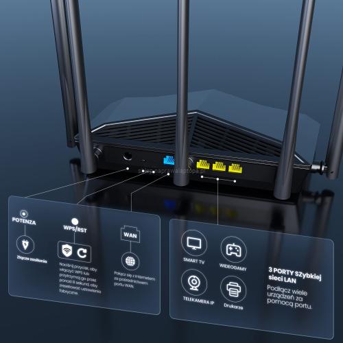 Router Tenda RX27 Pro WiFi 6E AX5700