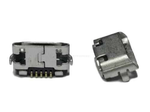GNIAZDO MIKRO USB 5PIN ŚCIĘTE SKOŚNE ODWROTNE