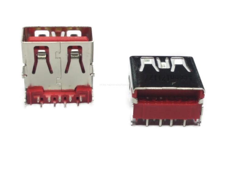 gniazdo USB 3.0 czerwone TCONN