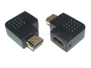 Adapter Przelotka 90 wtyk gniazdo HDMI PRAWY