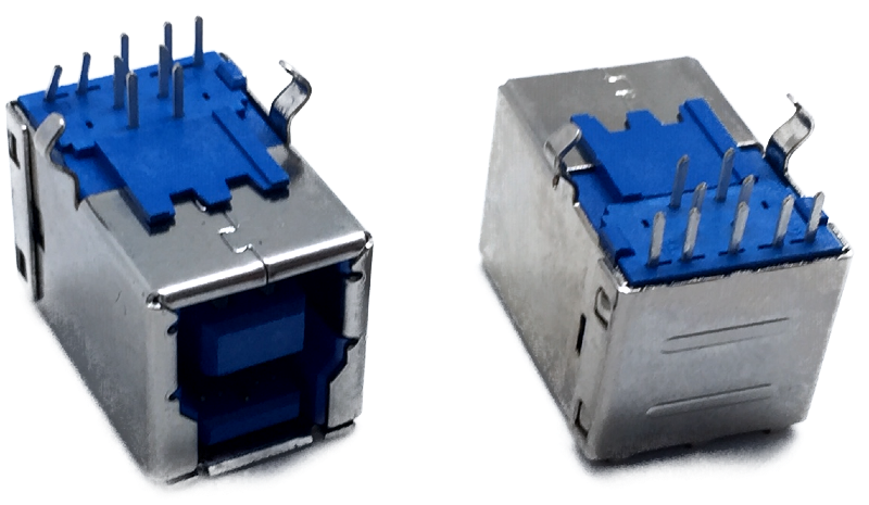 gniazdo złącze USB 3.0 typu B pod kątem 90