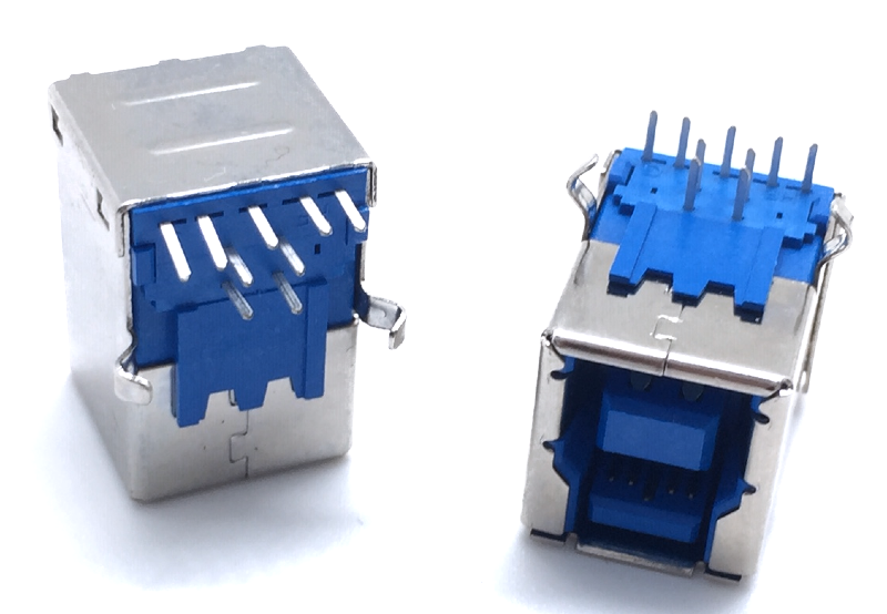 gniazdo złącze USB 3.0 typu B pod kątem 90