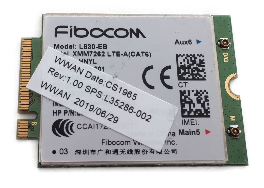Modem 4G LTE Fibocom L830-EB do HP X360 830 G6 840 G5 G6 L35286-002