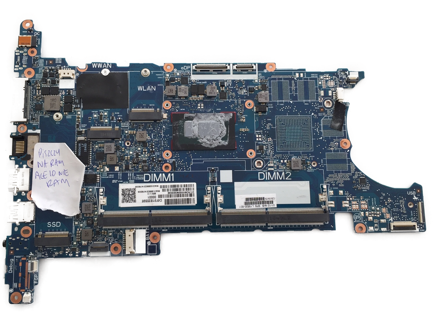 uszkodzona płyta główna HP 840 g5 6050a2945601-mb-a01